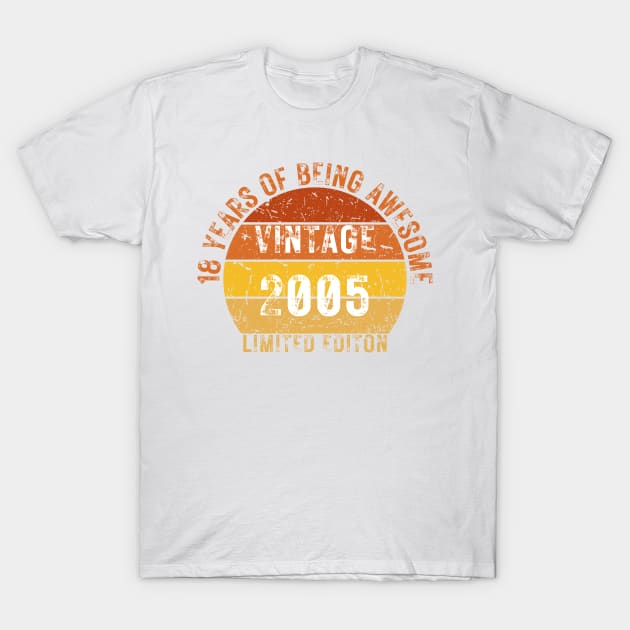 18 years of being awesome limited editon 2005 T-Shirt by HandrisKarwa